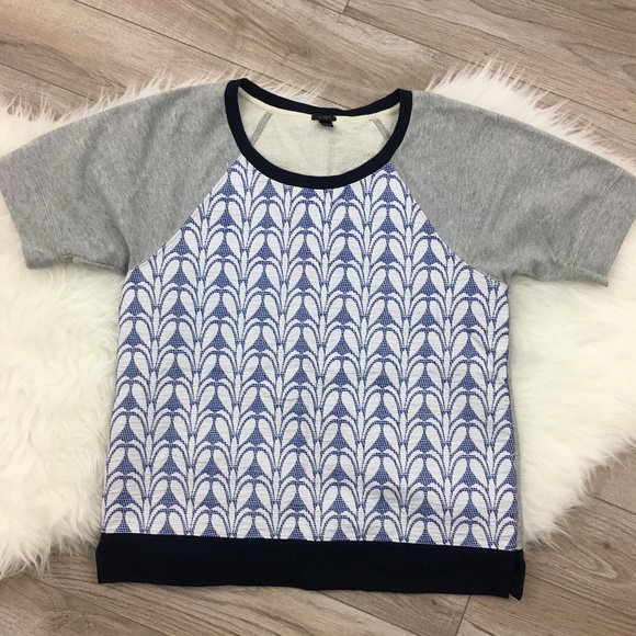 J. Crew Tops - J Crew Womens Top Size M Multi Color Textured